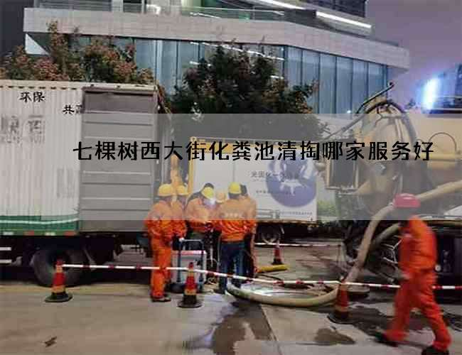 七棵樹西大街化糞池清掏哪家服務好